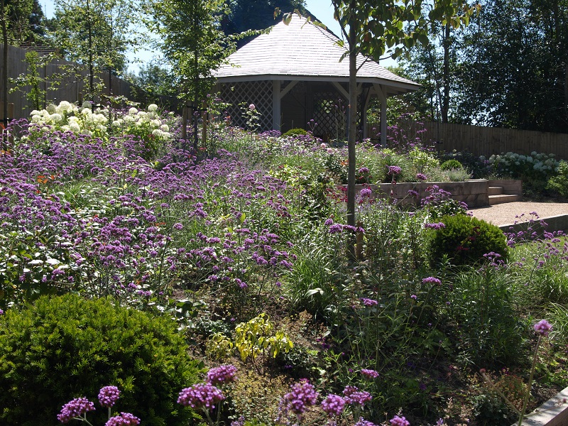 There are 280 roses in the borders