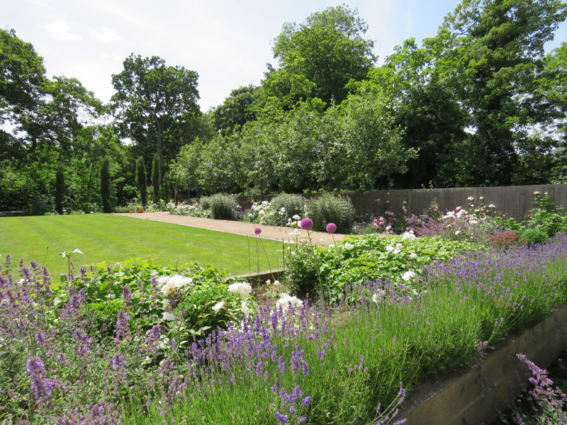 Breedon Gravel paths lead to the Gazebo