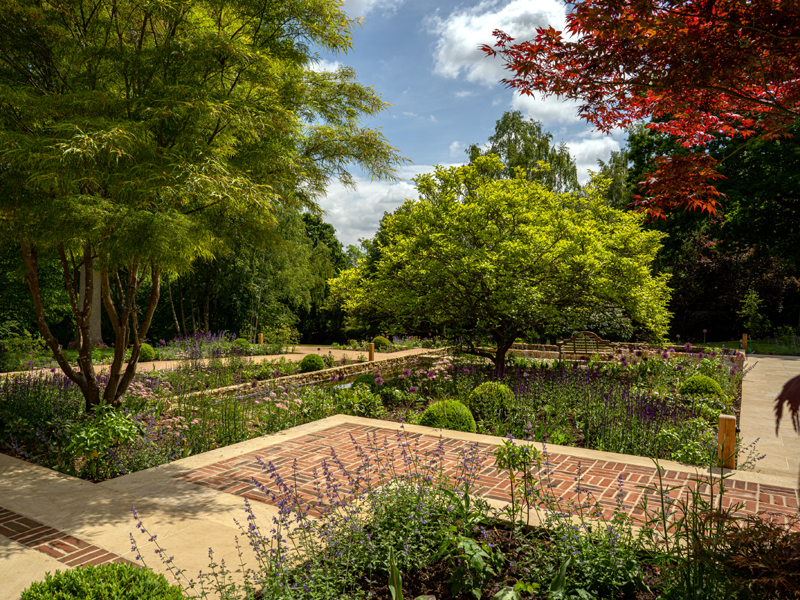 Brick detail in paving