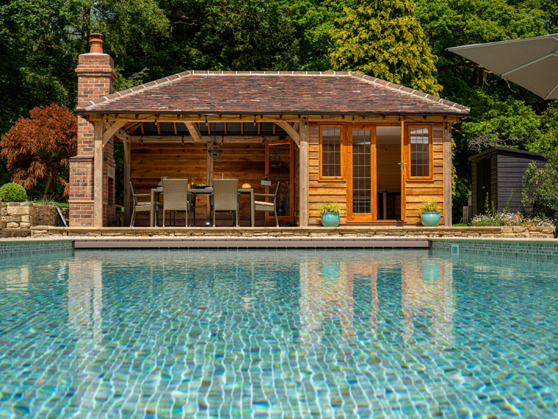 Summerhouse with pool